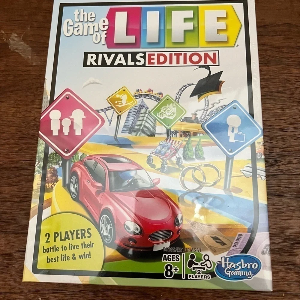 New Sealed HasbroThe Game of Life Rivals Edition. 2 players, age 8+. New